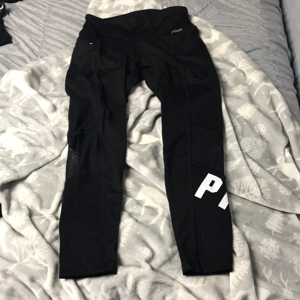 Pink VS leggings. Small. Like new!